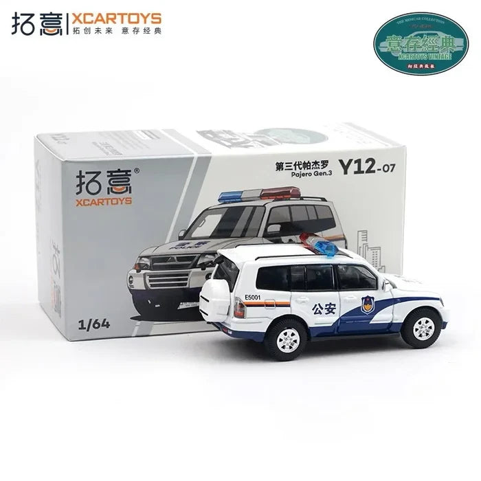 Xcartoys 1:64 Pajero Gen.3 Police Diecast Model Car