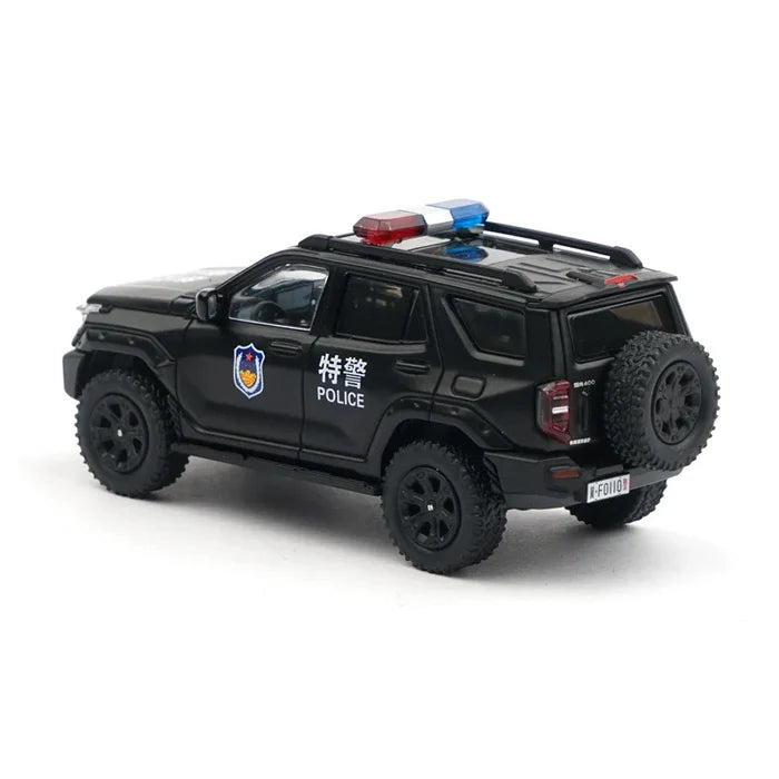 Xcartoys 1:64 Tank 400 Hi4-T Police Diecast Model Car