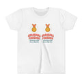Youth Tee — "Grandmas Grandpas Finisher" Medal Design (Cheering Loud Since Day One)