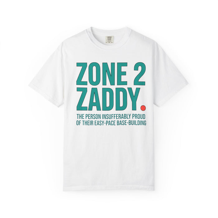 Zone 2 Zaddy. T-Shirt — Funny Base-Building Triathlon Tee