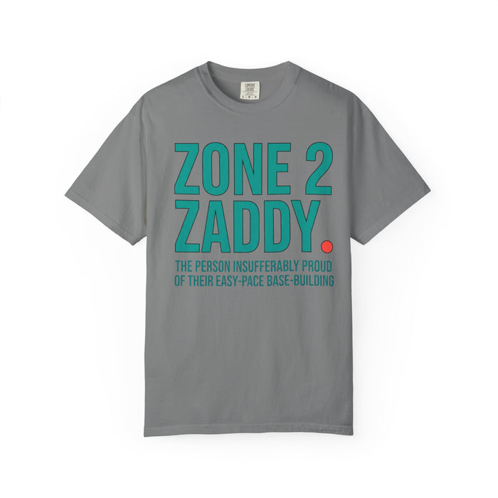Zone 2 Zaddy. T-Shirt — Funny Base-Building Triathlon Tee